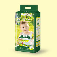 Composite absorbent core extra thin baby diapers with natural green tea polyphenols