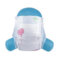 High quality printed clothlike film  disposable baby sleepy diaper, China manufacturer high absorption born baby diapers